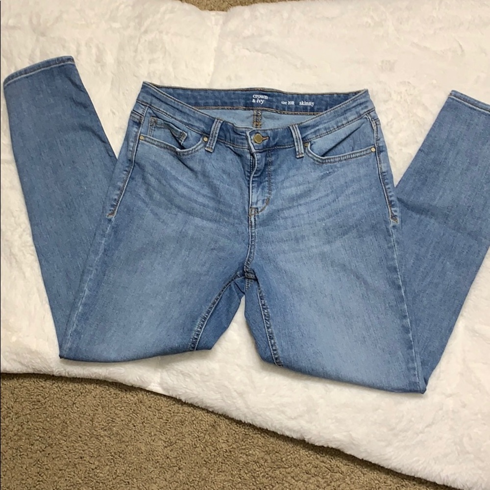 Crown & Ivy high rise skinny jeans